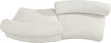 Bale Modular Sofa: Elegant Cream Chenille Comfort with Unique Texture for Stylish Living Spaces