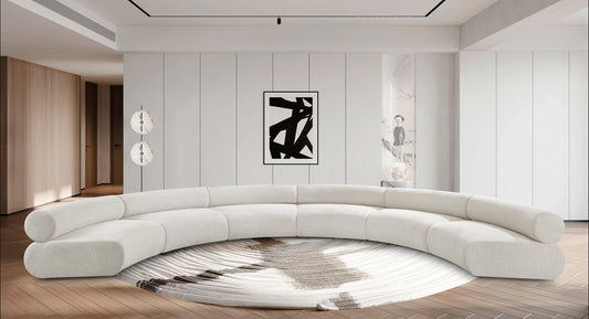 Bale Modular Sofa - Luxurious Cream Chenille Upholstered Design for Ultimate Comfort & Style