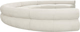 Bale Modular Sofa - Luxurious Cream Chenille Upholstery with Unique Texture for Ultimate Comfort
