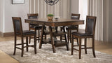 Dewey 5-Piece Rectangular Dining Table Set Walnut
