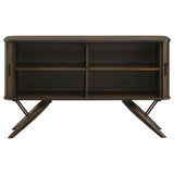 Wes 2-door Sideboard Buffet Storage Cabinet Dark Walnut