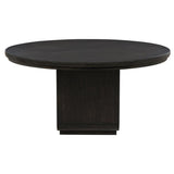 Leandro 60-inch Round Dining Table - Burnished Black