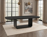 Leandro 78-inch Extension Dining Room Table - Burnished Black