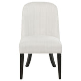 Leandro Upholstered Dining Side Chair - Cream (Set of 2)