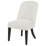 Leandro Upholstered Dining Side Chair - Cream (Set of 2)