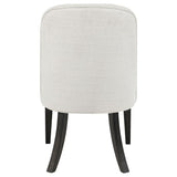 Leandro Upholstered Dining Side Chair - Cream (Set of 2)