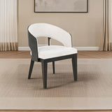 Leandro Upholstered Dining Arm Chair - Cream (Set of 2)