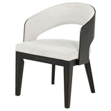 Leandro Upholstered Dining Arm Chair - Cream (Set of 2)
