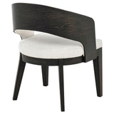 Leandro Upholstered Dining Arm Chair - Cream (Set of 2)