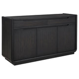 Leandro 2-drawer Dining Sideboard Server - Burnished Black