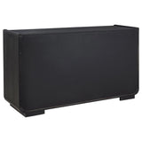 Leandro 2-Drawer Dining Sideboard Server – Burnished Black