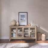 Solano Sliding Door Dining Sideboard Server – Weathered Mango