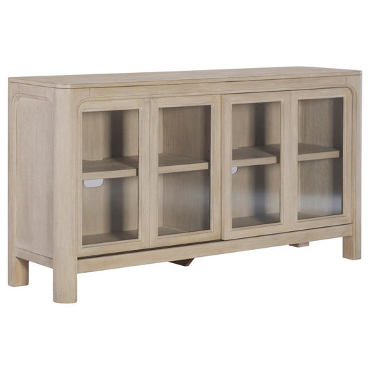 Solano Sliding Door Dining Sideboard Server – Weathered Mango