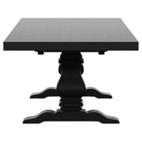 Florence 7-piece 126-inch Extension Dining Table Set - Distressed Black