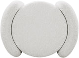 Horizon Boucle Fabric Upholstered Ottoman