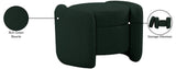 Horizon Boucle Fabric Upholstered Ottoman
