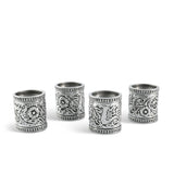 Concho Pattern Napkin Rings Set of 4