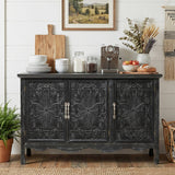 3-Door Accent Cabinet with Adjustable Shelves