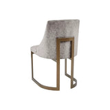 Wholesale [Set of 2] Metal Round Base Dining Chair, Grey