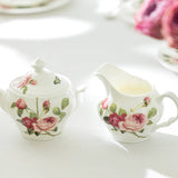 Gracie Bone China Kensington Rose Sugar & Creamer Set