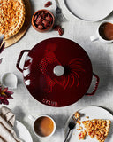 STAUB Cast Iron 3.75-qt Essential French Oven Rooster