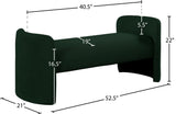 Peyton Contemporary Bench with Rounded Arms for Stylish Seating in Bedroom or Entryway Décor