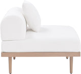 Laguna - Resilient Water Resistant Fabric Upholstered Outdoor Patio Modular Armless Chair