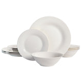 Gibson Home Everyday Round 12-Piece Fine Ceramic Dinnerware Set
