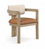 Ravina - Upholstered Dining Chair With Stained Natural Base (Set of 2)