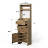 Wholesale 5-in-1 Shoe Cabinet with Flip Drawer, Entryway Shoe Storage