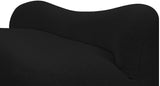 Flair Contemporary Bench with Curved Back - Elegant Seating Solution for Modern Home Decor