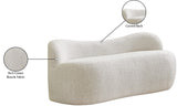 Flair Contemporary Bench with Curved Back - Elegant Seating Solution for Modern Home Decor
