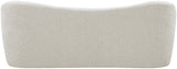 Flair Contemporary Bench with Curved Back - Elegant Seating Solution for Modern Home Decor