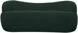 Flair Contemporary Bench with Curved Back - Elegant Seating Solution for Modern Home Decor