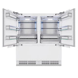 ZLINE 72" Panel Ready Built-In Bottom Freezer Refrigerator,Water Dispenser, Ice Maker, RBIT-72