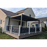 PURPLE LEAF Athena Louvered Pergola Outdoor Aluminum Pergola with Adjustable Roof for Deck Backyard Garden Hardtop Gazebo