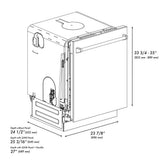 ZLINE 24" Monument, Dishwasher, Oil Rubbed Door, DWMT-ORB-24
