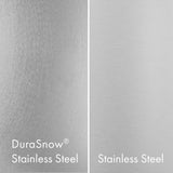 ZLINE 48"Paramount Dual Fuel Range DuraSnow® White Matte, Matte Black SDRSZ-WM-48-MB