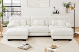 CLOUDIES 134" 3 Seater Sofa with 2 Ottomans