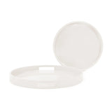 Saint Tropez Round Tray Set of 2 - Chalk