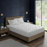 Overfilled Down Alternative Mattress Pad, White