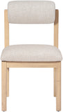 Roundhill - Fabric Dining Chair (Set of 2) - Natural Frame