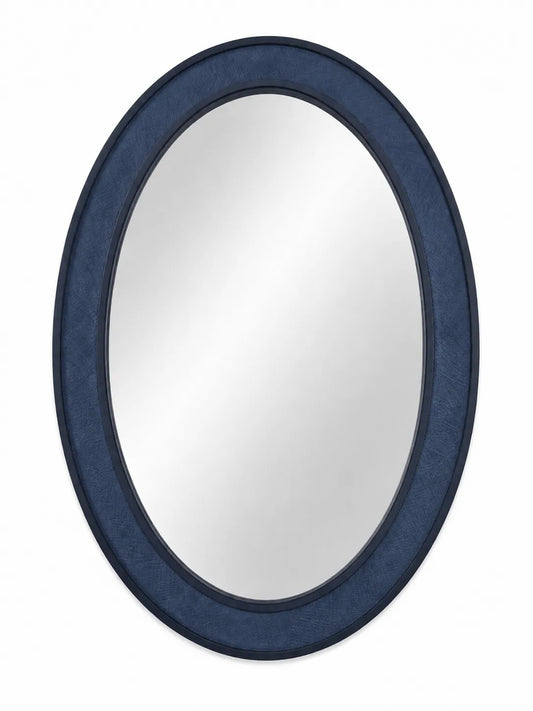 Raffea Oval Navy Accent Mirror
