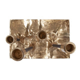 Modern Gold Aluminum Candelabra