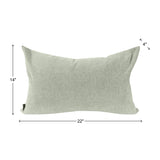 Komodo Sage Poly Filled 14x22 Pillow