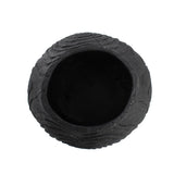 Faux Bois Round Bowl in an Ebony Finished Polyresin