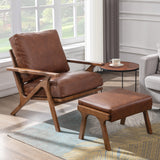 Charles Lounge Armchair with Ottoman