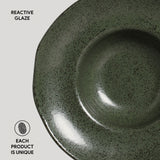 DEEP RIM PLATE  STONEWARE Ø 11.02x2.56" GREENERY