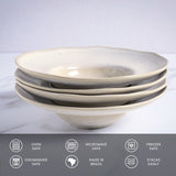DEEP RIM PLATE  STONEWARE Ø 11.02x2.56" LATTE