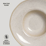 DEEP RIM PLATE  STONEWARE Ø 11.02x2.56" LATTE